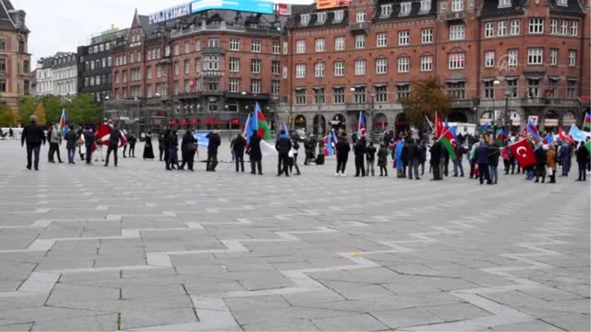 Danimarka\'da, Azerbaycan\'a destek gösterisi