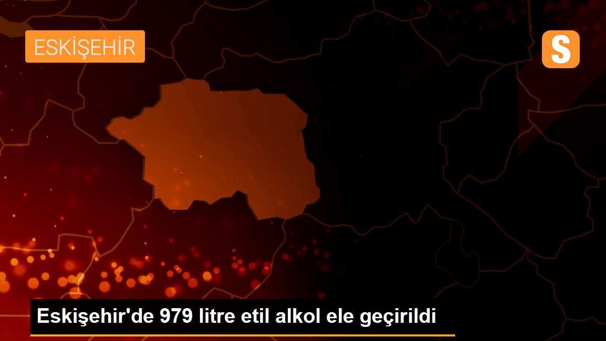 Eskişehir\'de 979 litre etil alkol ele geçirildi