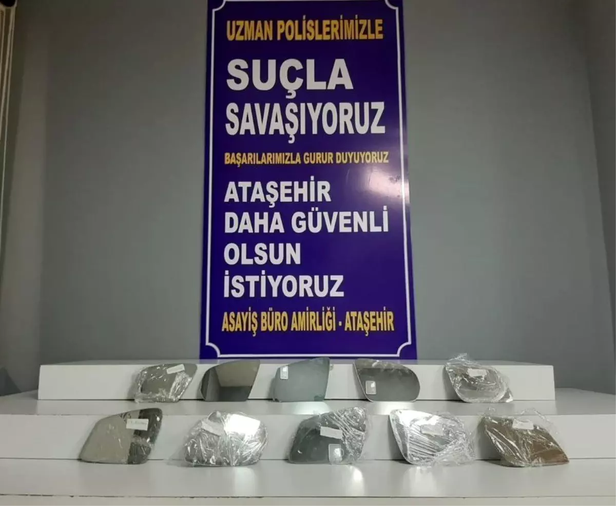 Lüks otomobillerden ayna çalan şahıslar kıskıvrak yakalandı