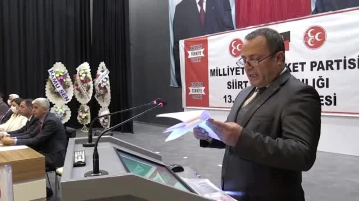 MHP Siirt İl Başkanlığına Fatih Cantürk yeniden seçildi