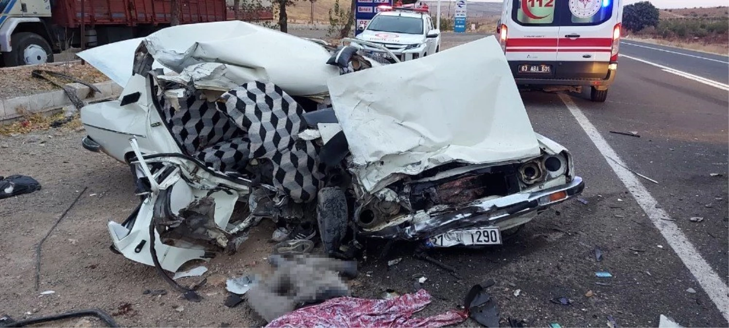 Şanlıurfa\'da trafik kazası : 2 ölü, 1 yaralı