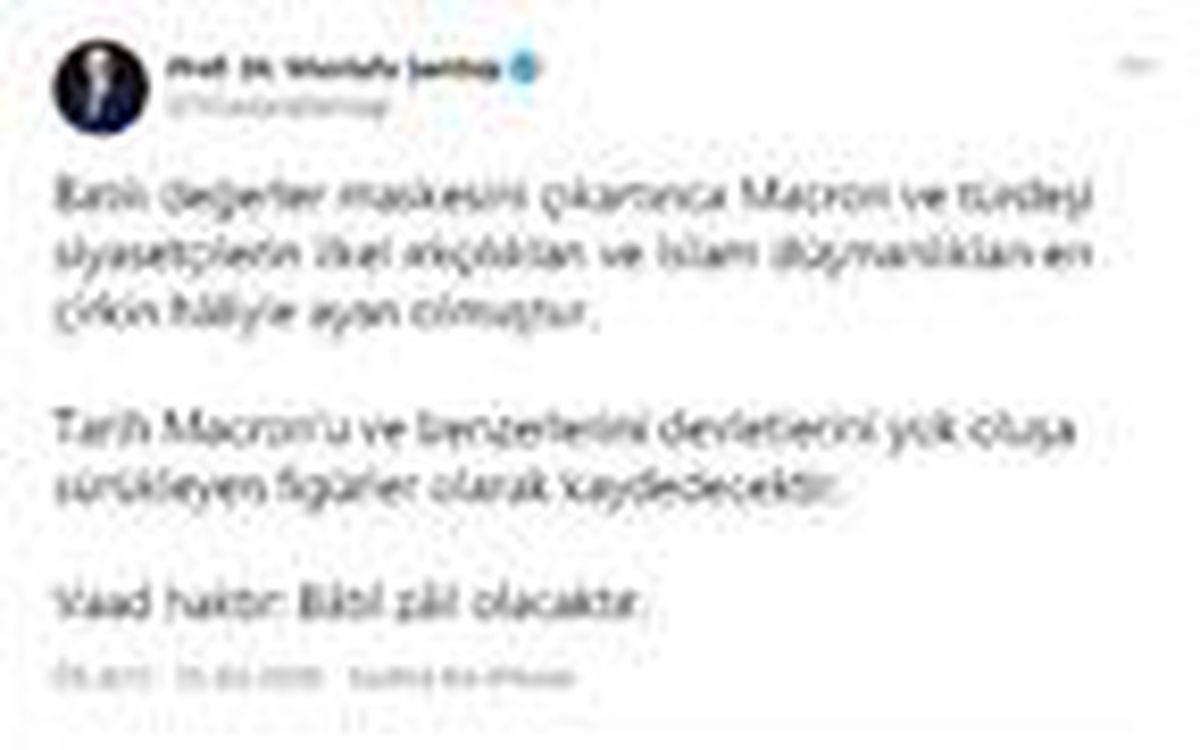 TBMM Başkanı Şentop\'tan Macron\'a tepki