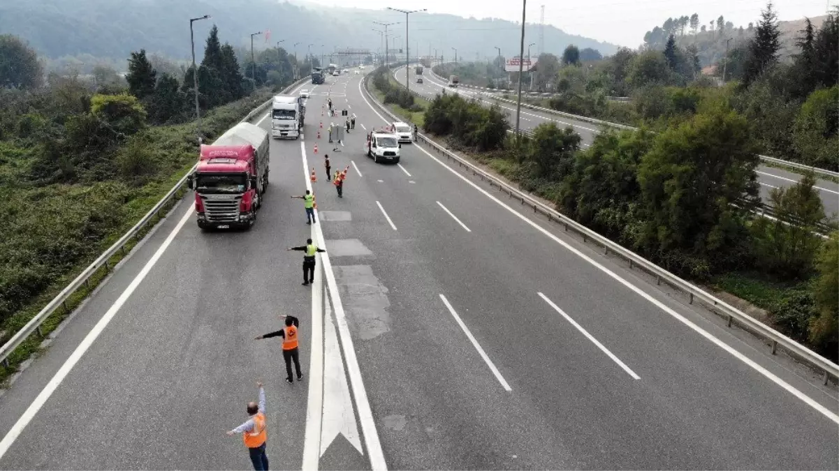 TEM Otoyolu Bolu Dağı Tüneli yeniden trafiğe kapatıldı