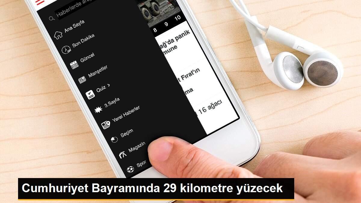 Cumhuriyet Bayramında 29 kilometre yüzecek