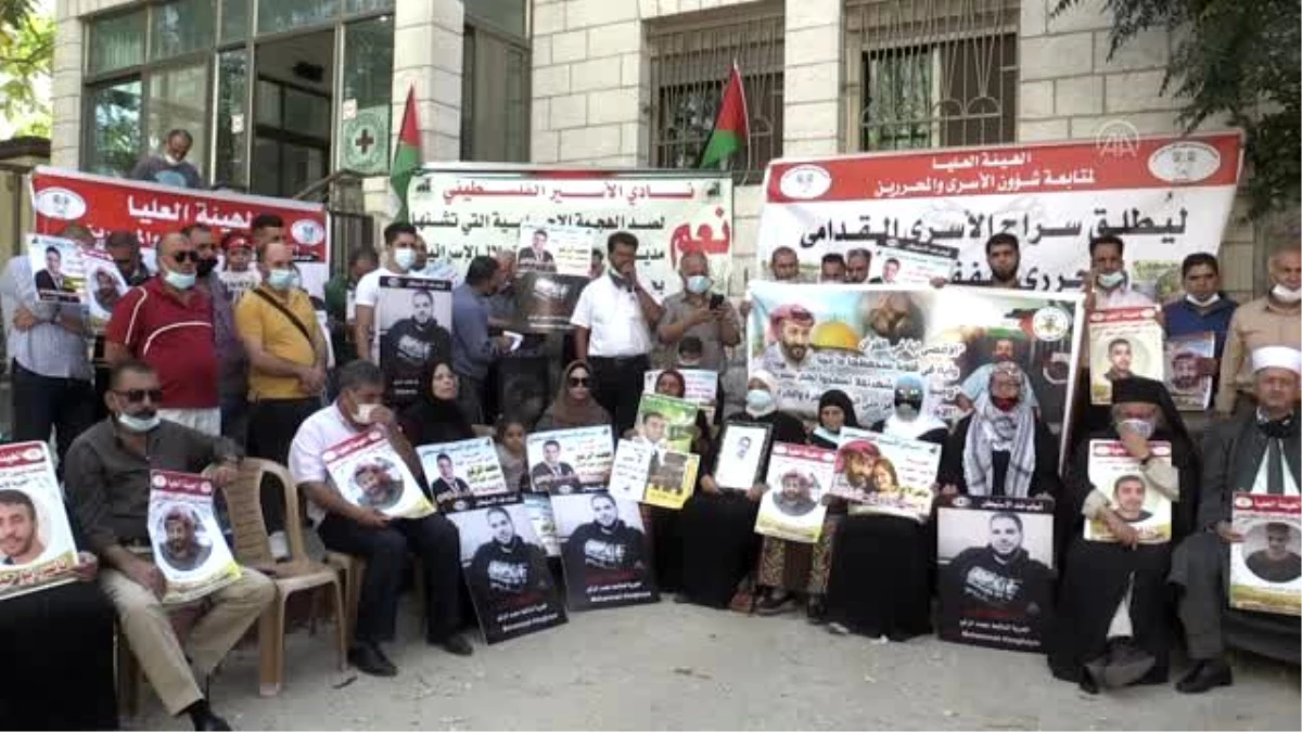 Açlık grevindeki Filistinli tutuklu için Batı Şeria\'da eylem düzenlendi