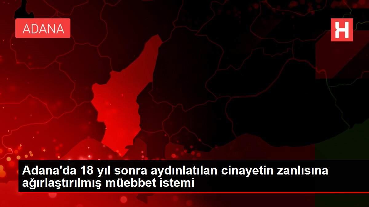 Adana'da 18 yıl sonra aydınlatılan cinayetin zanlısına ağırlaştırılmış müebbet istemi