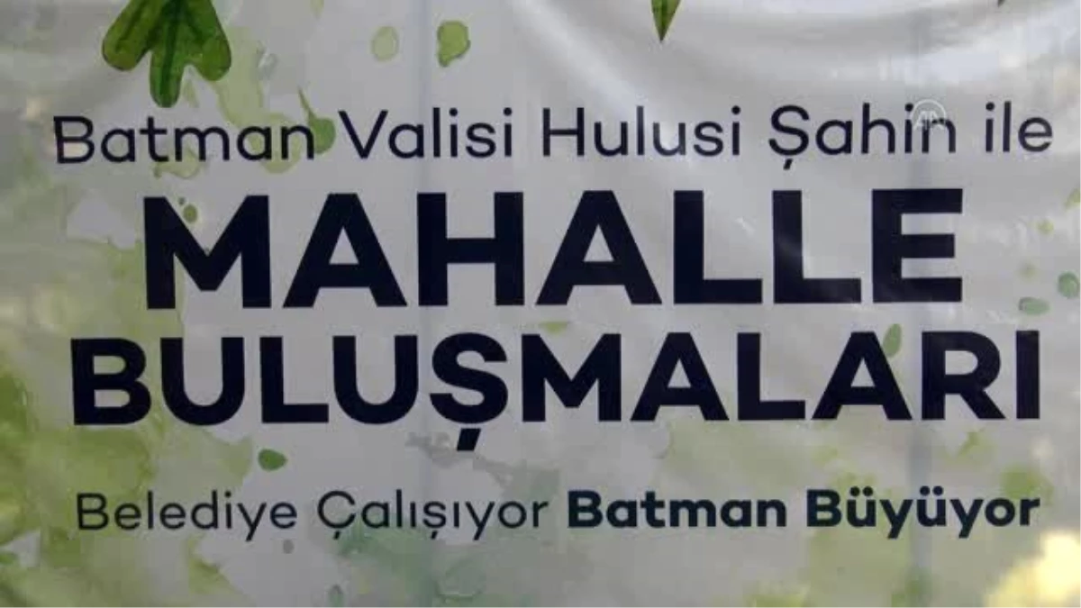 Batman Valisi Şahin, vatandaşlarla bir araya geldi