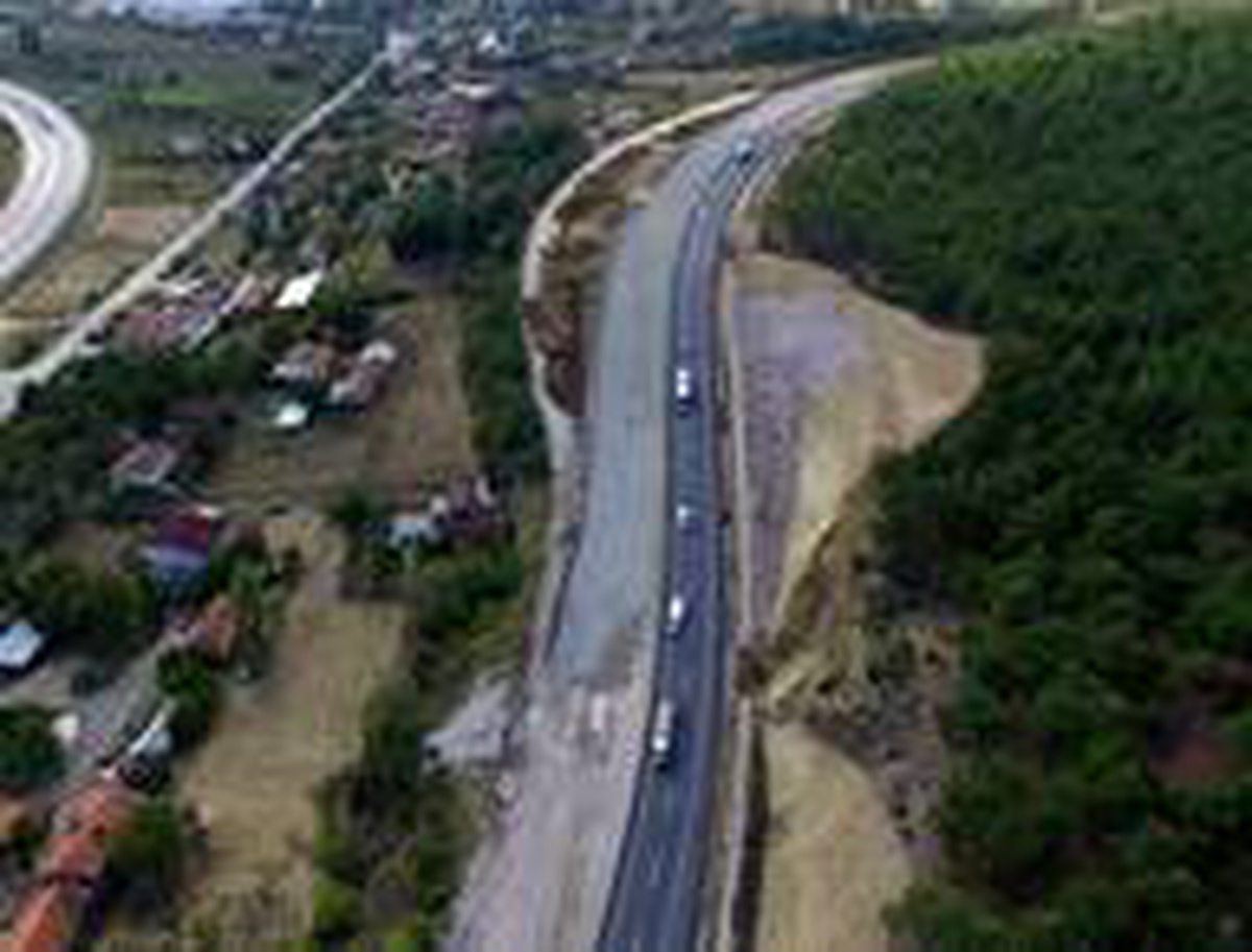 Gediz-Simav-Demirci ayrımında yol yapım çalışmaları