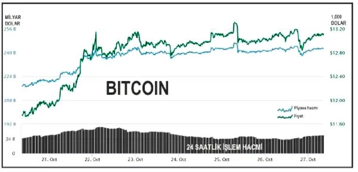 İlk 100\'ün 85\'i düştü, Bitcoin 13,000 dolarda