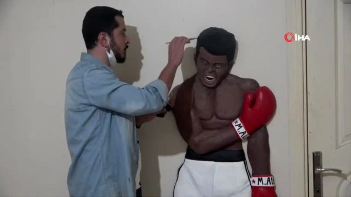 Rölyef olsa da ünlü boksör Muhammed Ali ilgi görüyor
