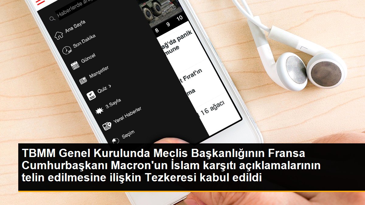 TBMM Genel Kurulunda Meclis Başkanlığının Fransa Cumhurbaşkanı Macron\'un İslam karşıtı açıklamalarının telin edilmesine ilişkin Tezkeresi kabul edildi