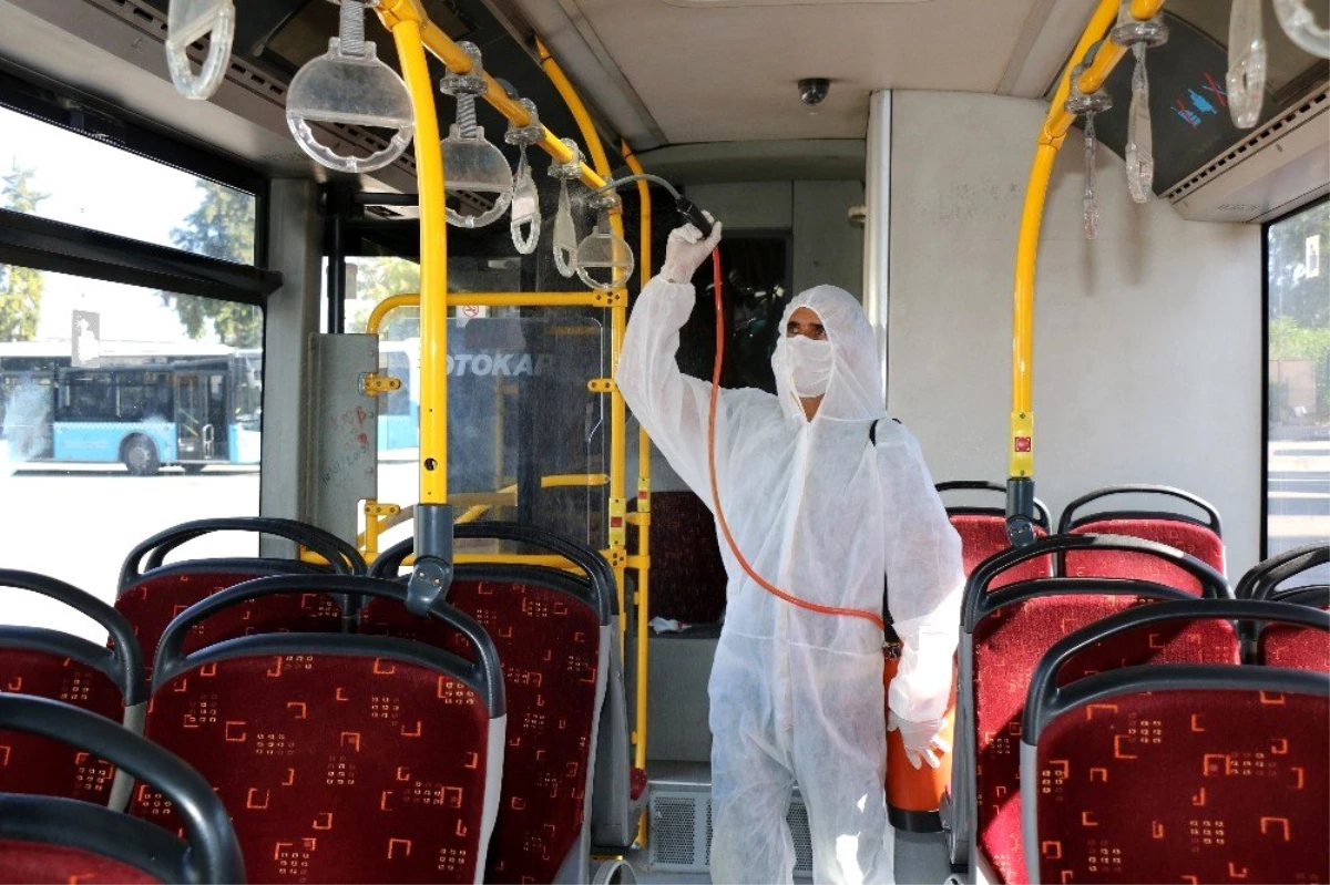Antalya\'da 550 toplu taşıma aracı dezenfekte ediliyor