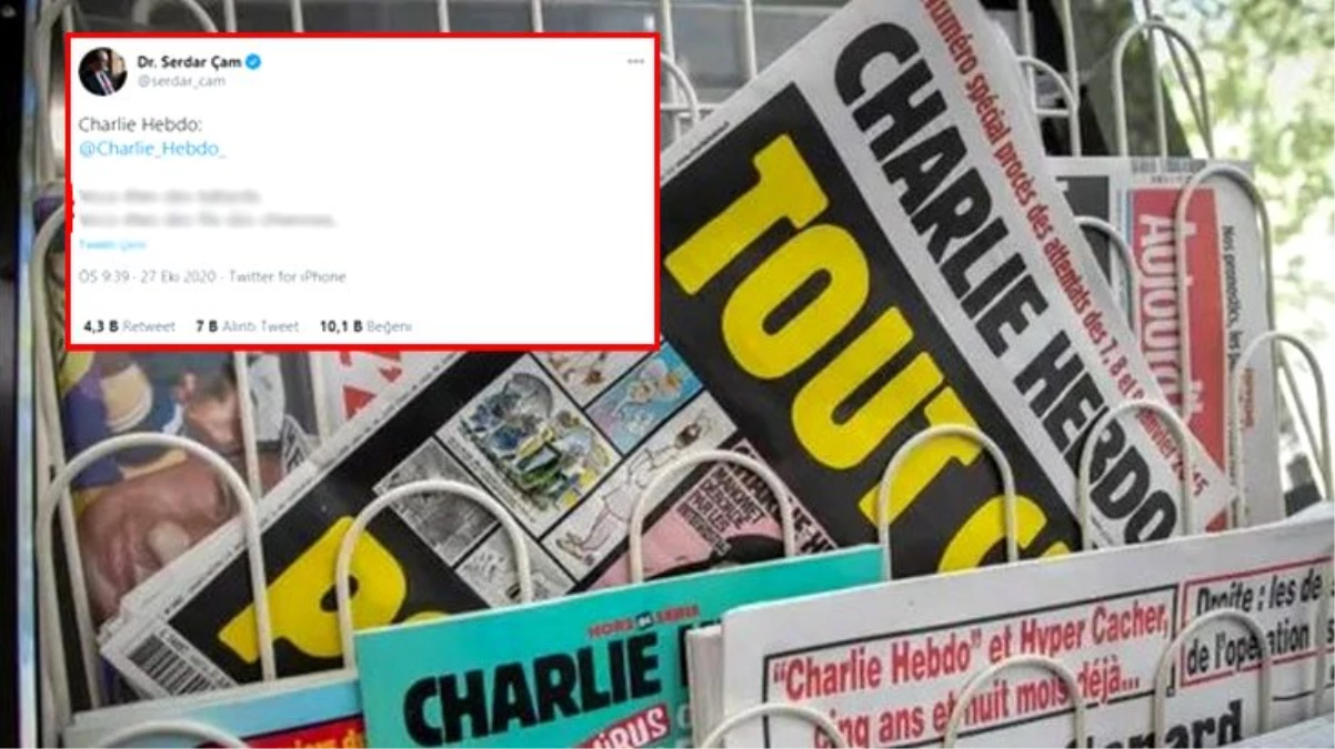 Bakan Yardımcısı, Cumhurbaşkanı Erdoğan\'ı hedef alan Charlie Hebdo\'ya Fransızca küfürler etti