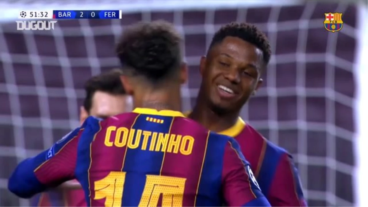 Coutinho\'nun 2020/21 Şampiyonlar Ligi\'nde Barcelona\'da Attığı İlk Gol