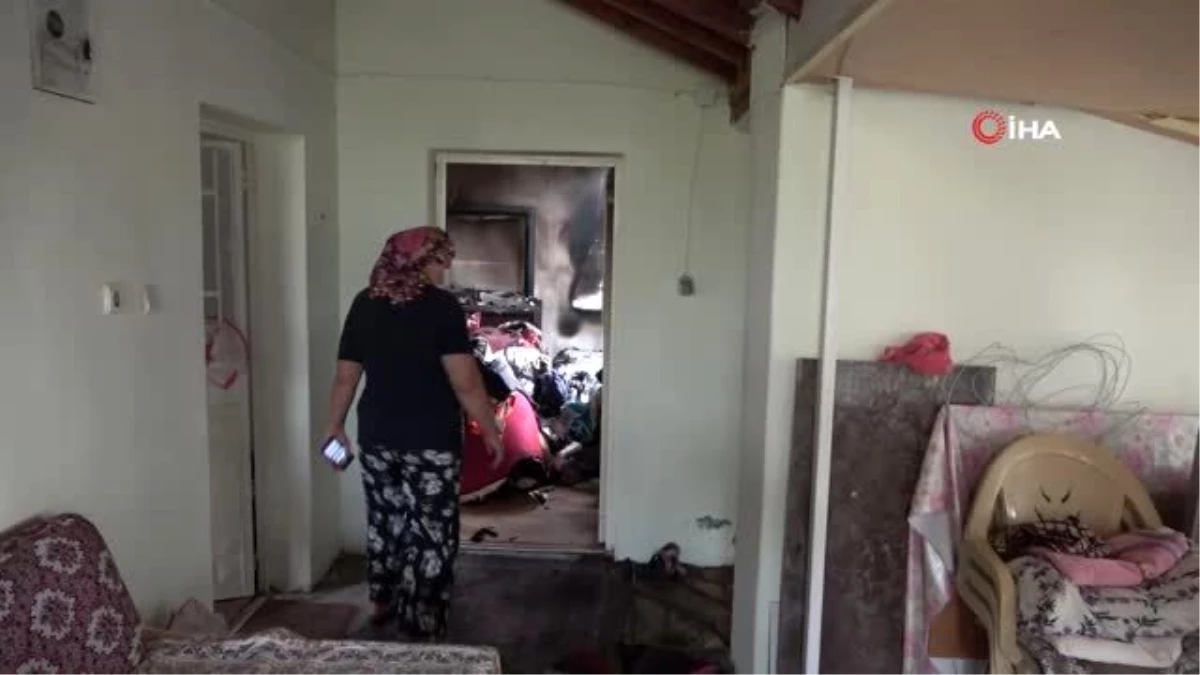 Ev sahipleri yanan evlerini görünce gözyaşlarını tutamadı