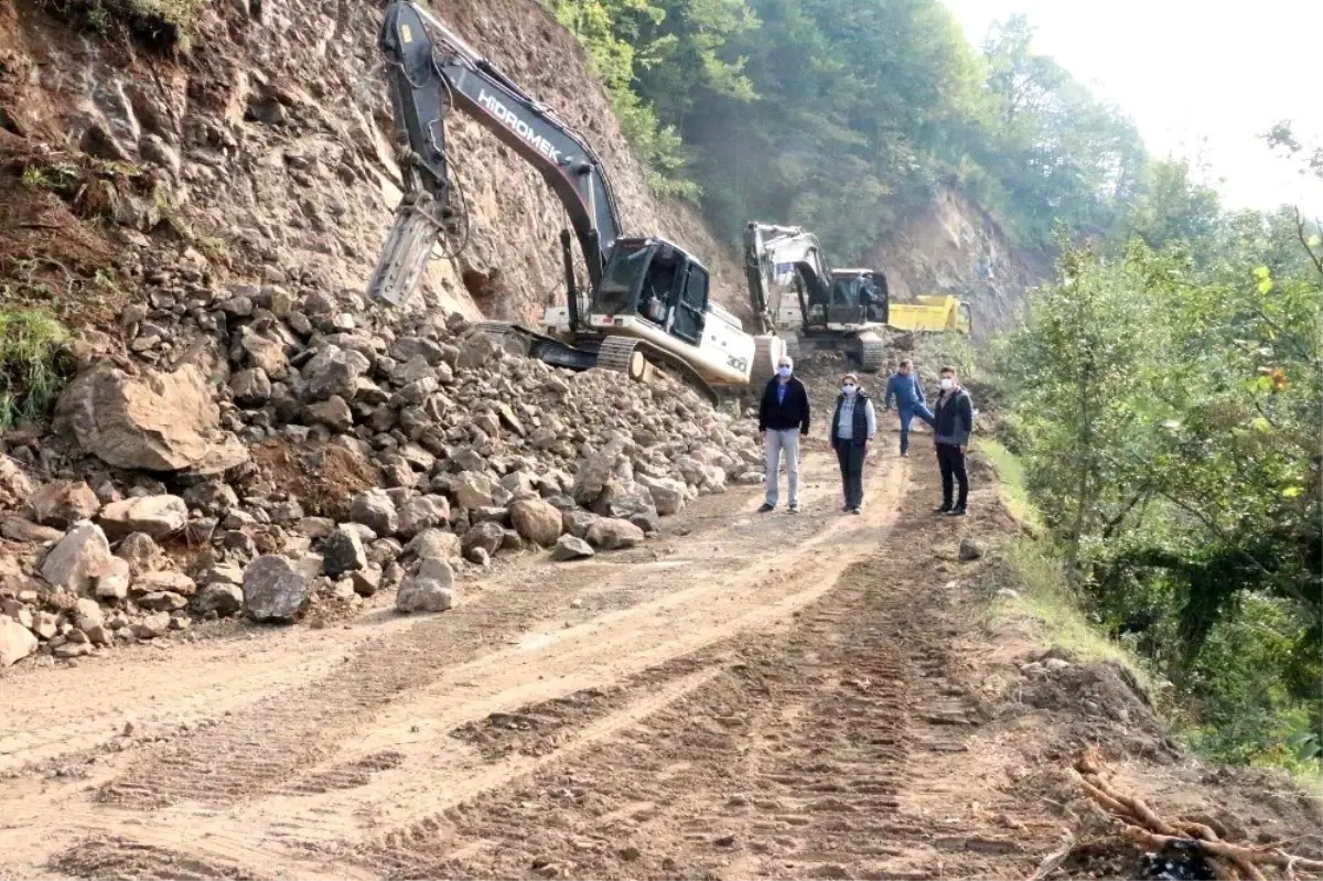 Güzeldere Şelalesi yolunda çalışmalar devam ediyor