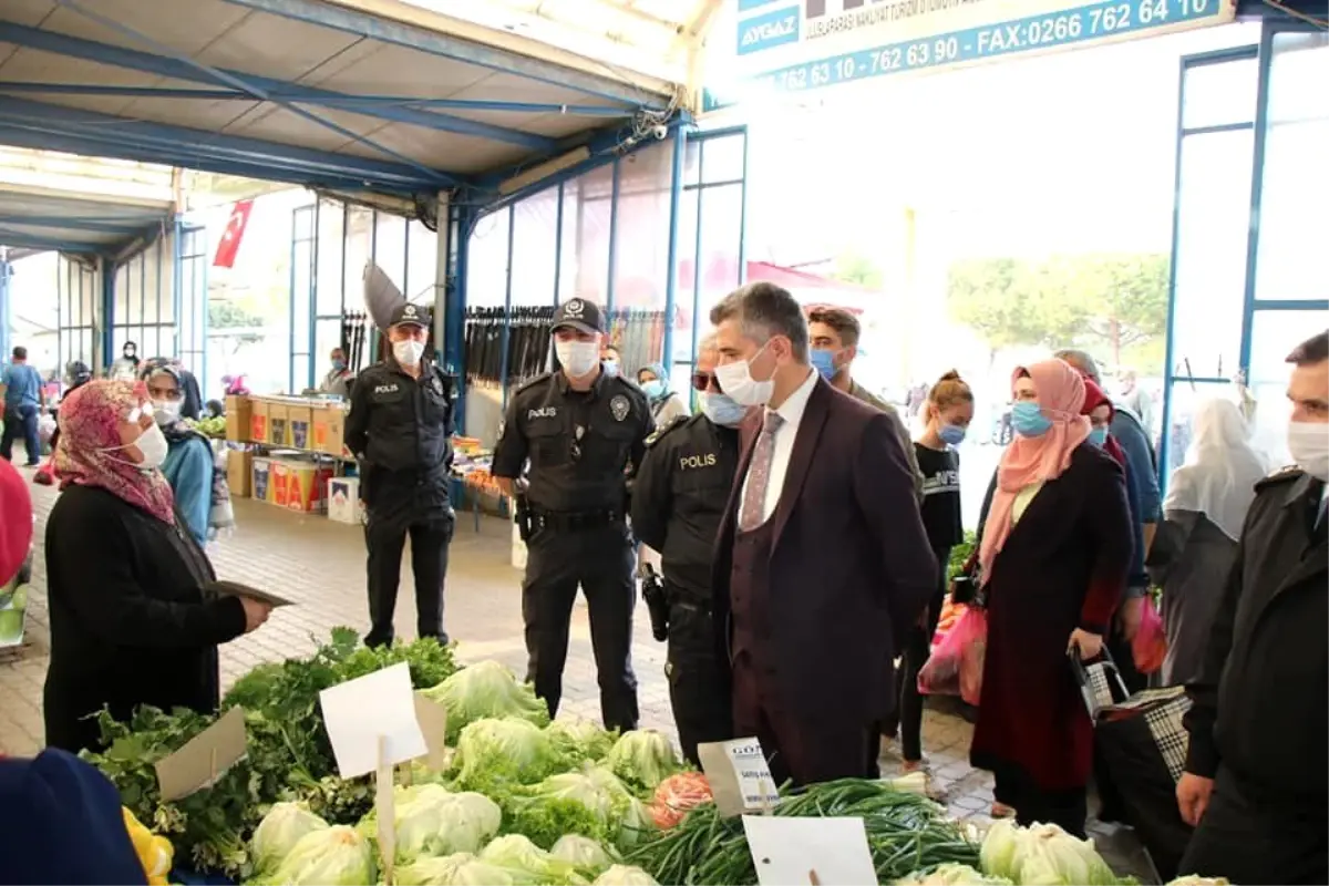 Kaymakam Yurt pazar yerini denetledi