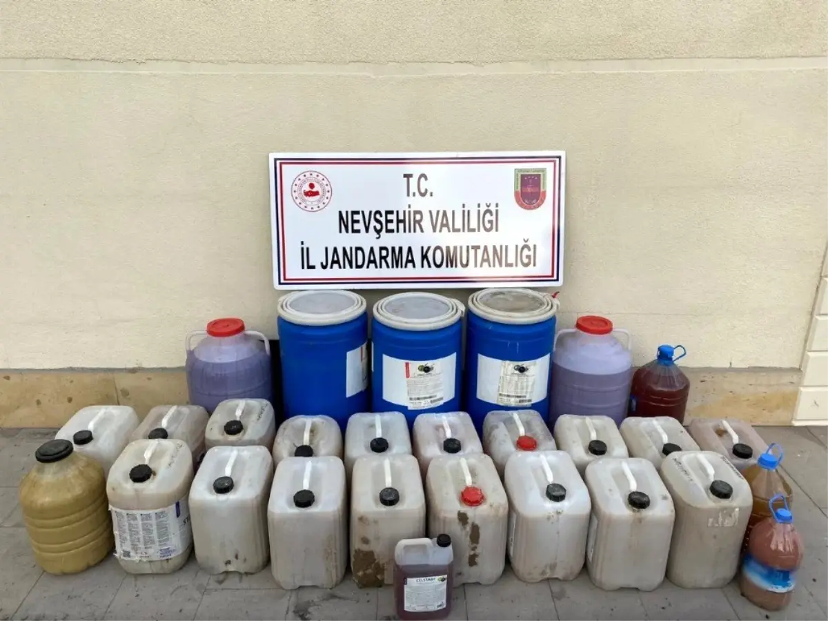 Nevşehir\'de 650 litre sahte içki ele geçirildi