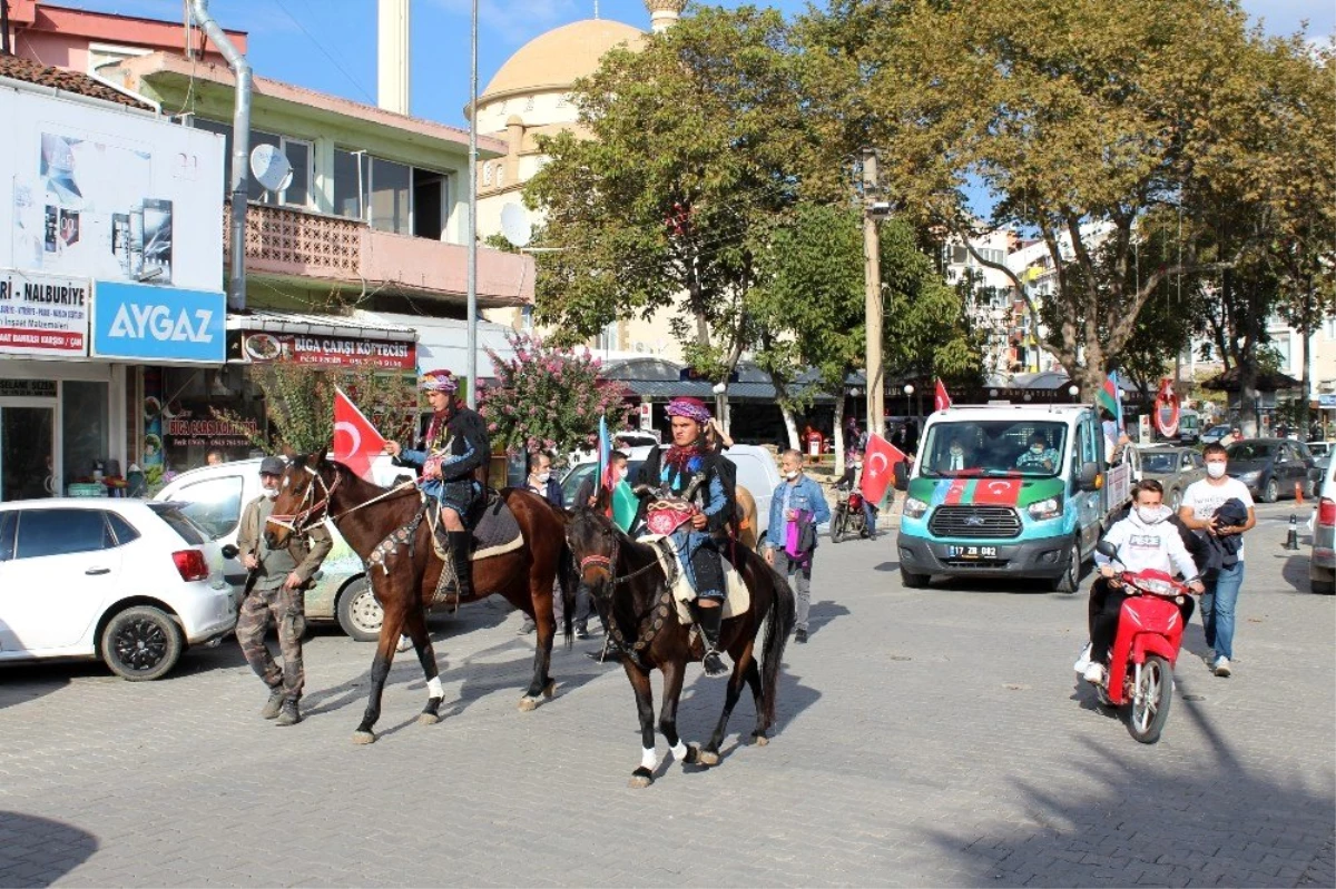 Çan\'da Cumhuriyet Bayramı atlı süvarilerle kutlandı