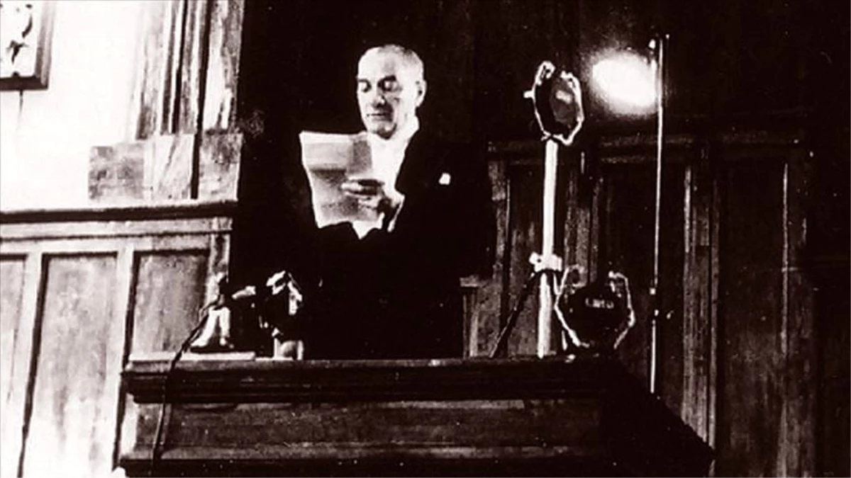 Cumhuriyet\'in ilanı ve Atatürk\'ün Cumhurbaşkanı unvanıyla ilk konuşması AA Arşivi ve TBMM kayıtlarında