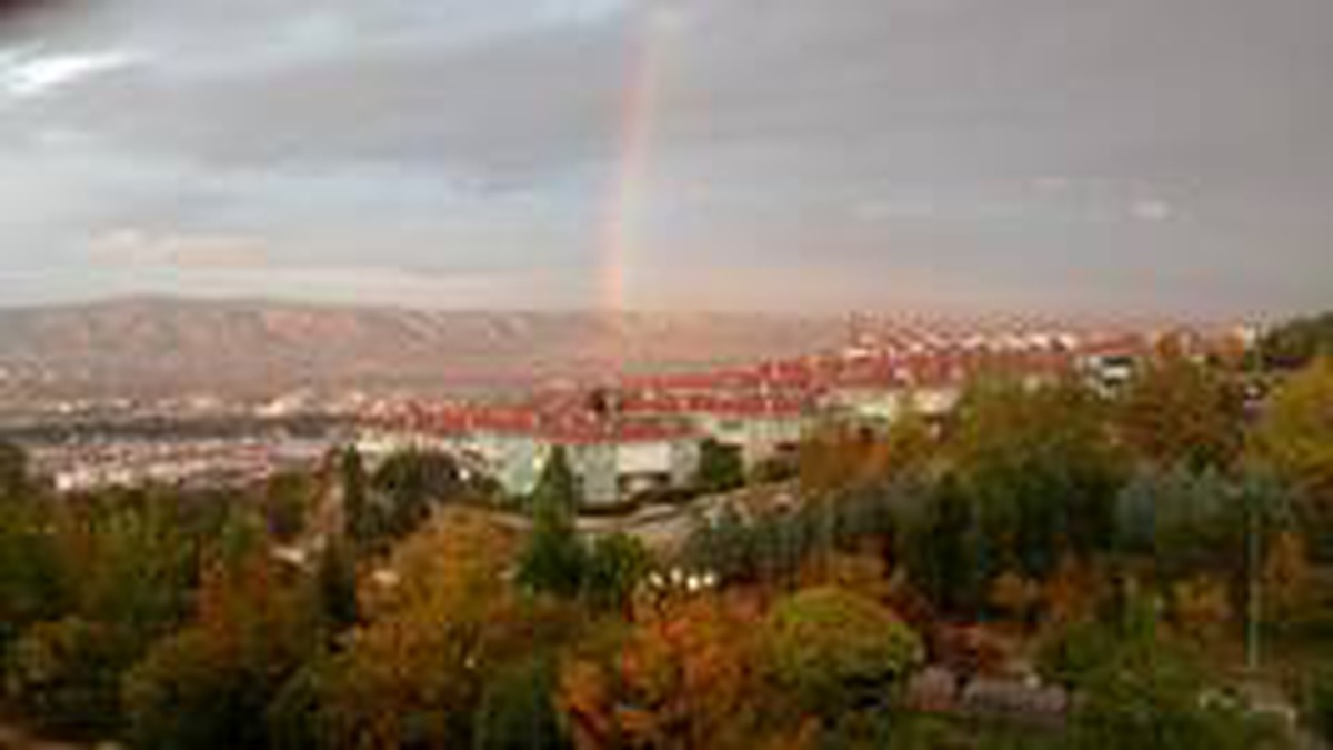 Eskişehir\'de gökkuşağı güzelliği
