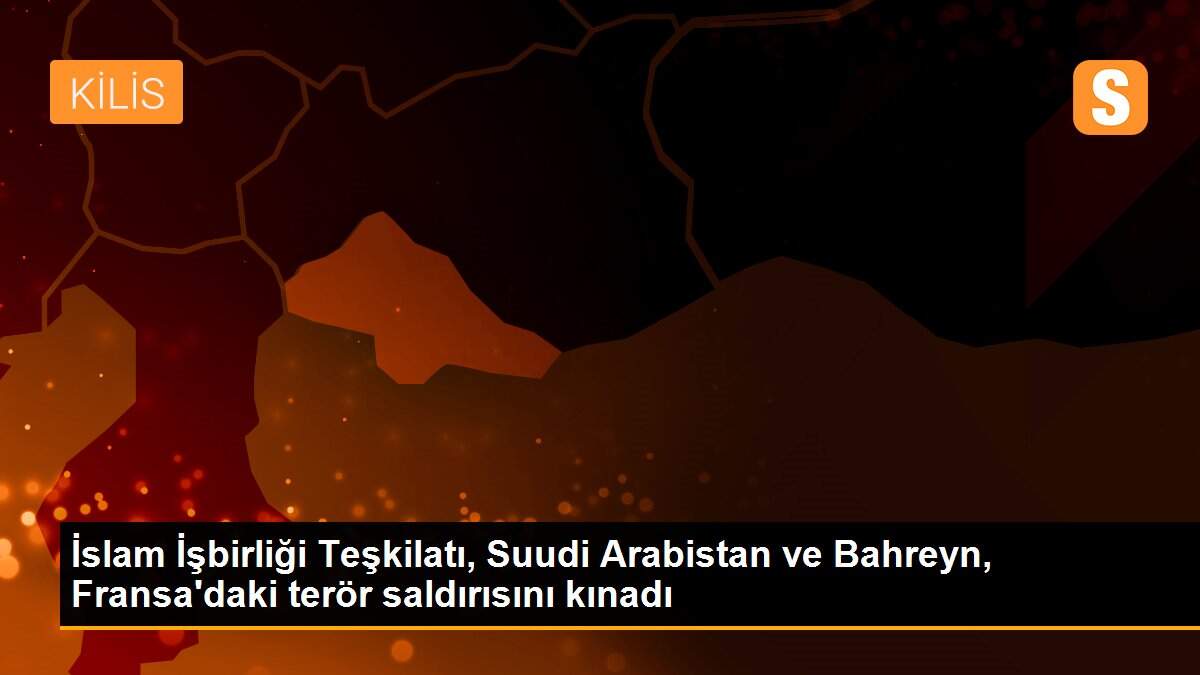 İslam İşbirliği Teşkilatı, Suudi Arabistan ve Bahreyn, Fransa\'daki terör saldırısını kınadı