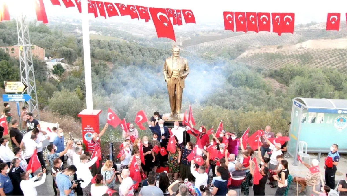 Akdeniz Belediyesinden Melemez\'e Atatürk Heykeli