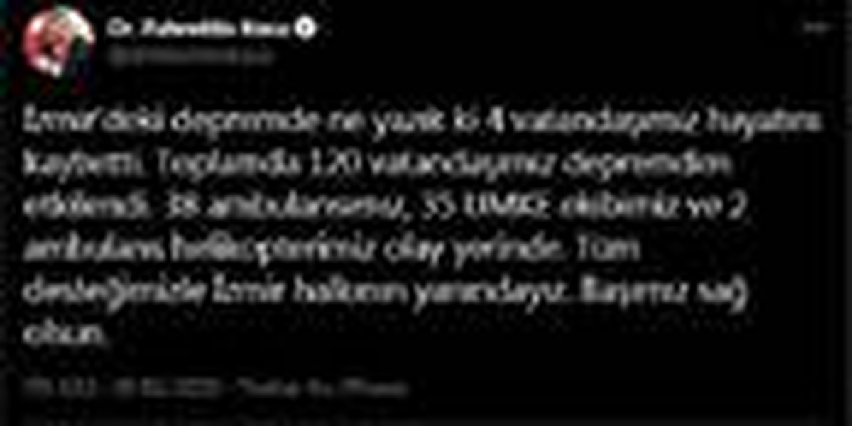 Bakan Koca: Depremde 4 vatandaşımız hayatını kaybetti