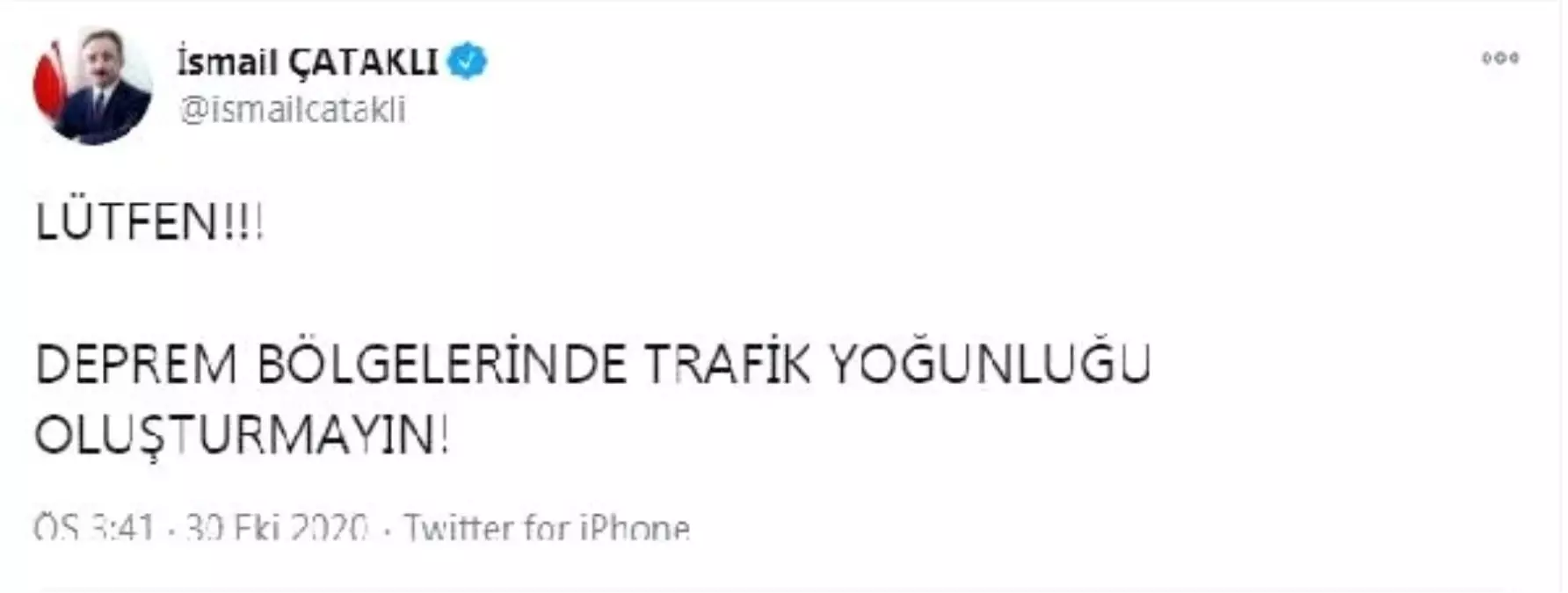 Son dakika haberleri! Bakan Yardımcısı Çataklı\'dan, \'İzmir\'de trafik yoğunluğu oluşturmayın\' uyarısı