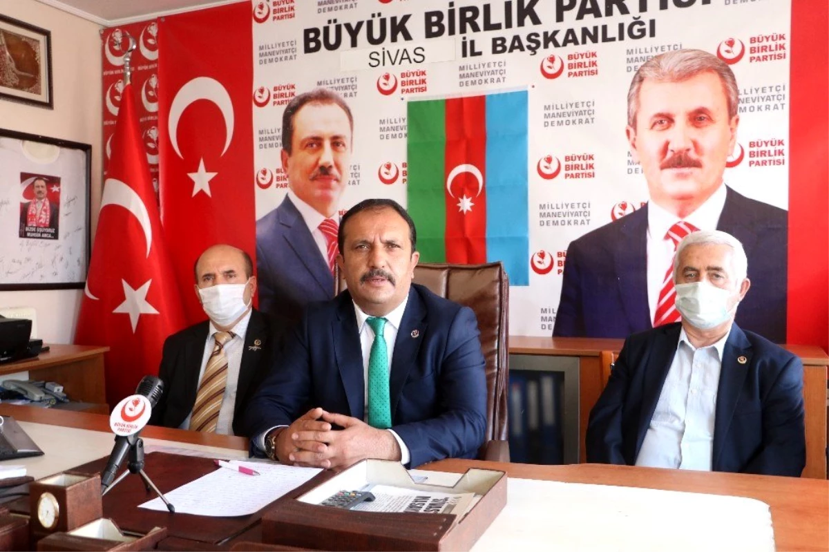 BBP Sivas il başkanlığından Azerbaycan\'a destek