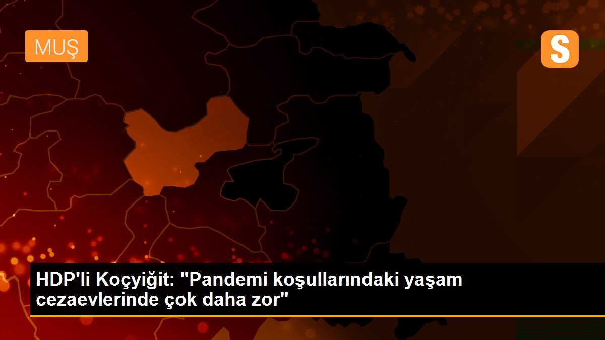 HDP\'li Koçyiğit: "Pandemi koşullarındaki yaşam cezaevlerinde çok daha zor"