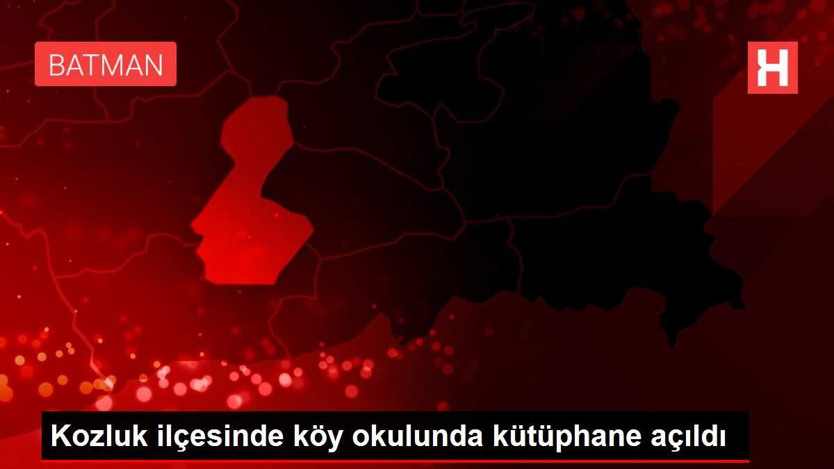 Kozluk ilçesinde köy okulunda kütüphane açıldı