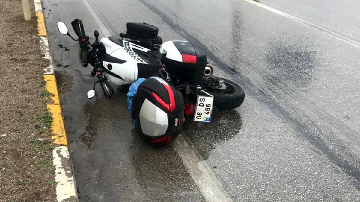 Otomobil ile motosiklet çarpıştı: 1 yaralı
