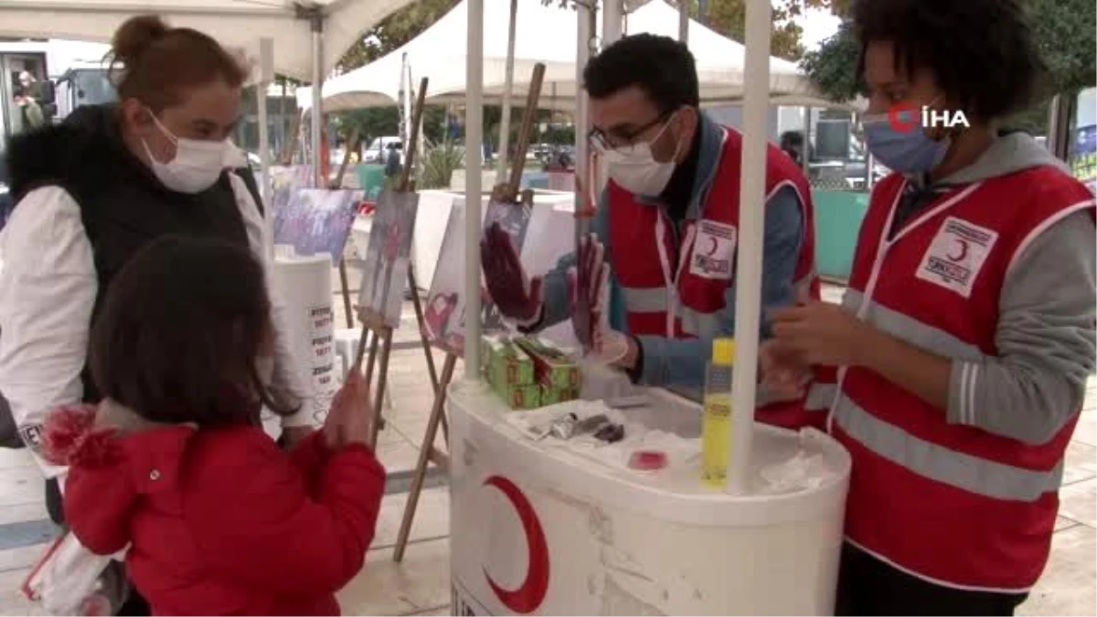 Kızılay Haftası\'nda çocuklar hijyen ve deprem konusunda bilinçlendirildi