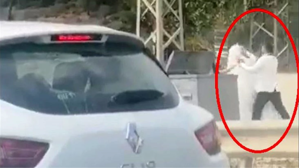 Damat, yol kenarında tekme tokat gelini dövdü! O anlar kamerada