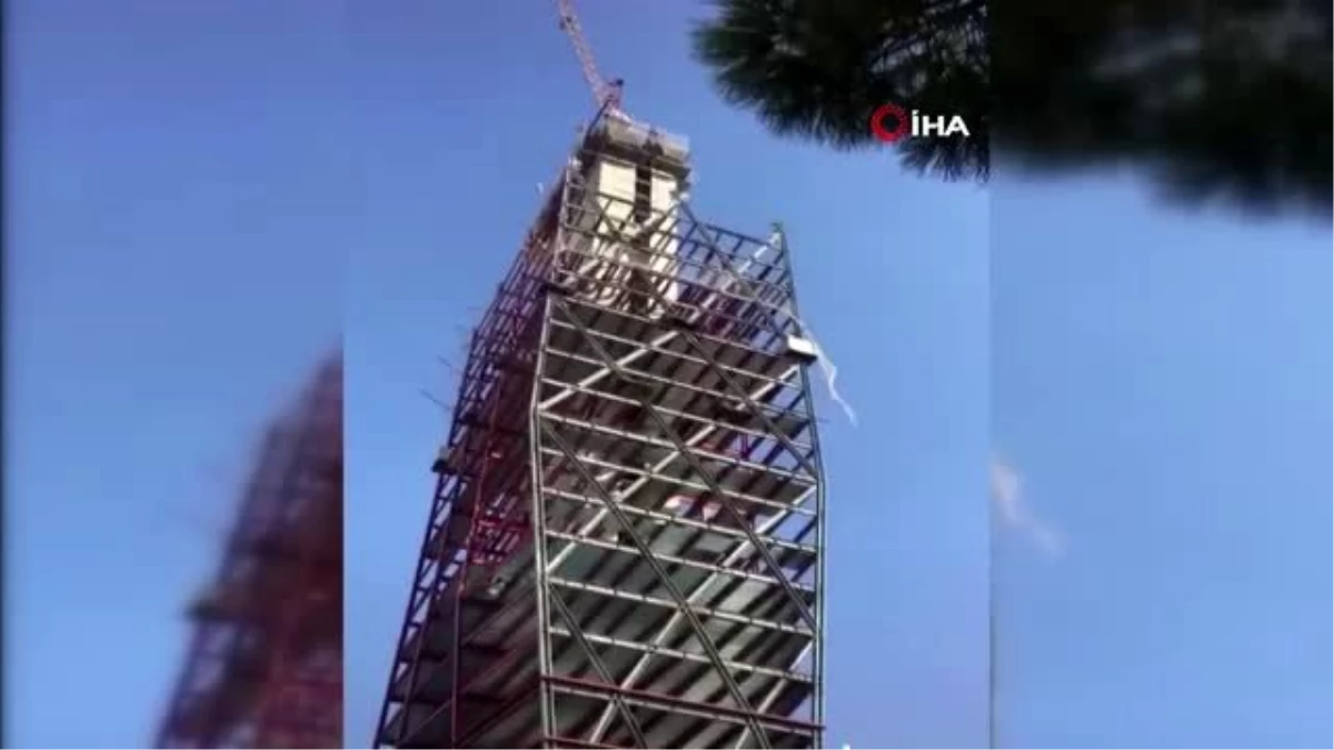 Son dakika... Depremden dolayı gökdelen inşaatından bir işçi düşerek hayatını kaybetti