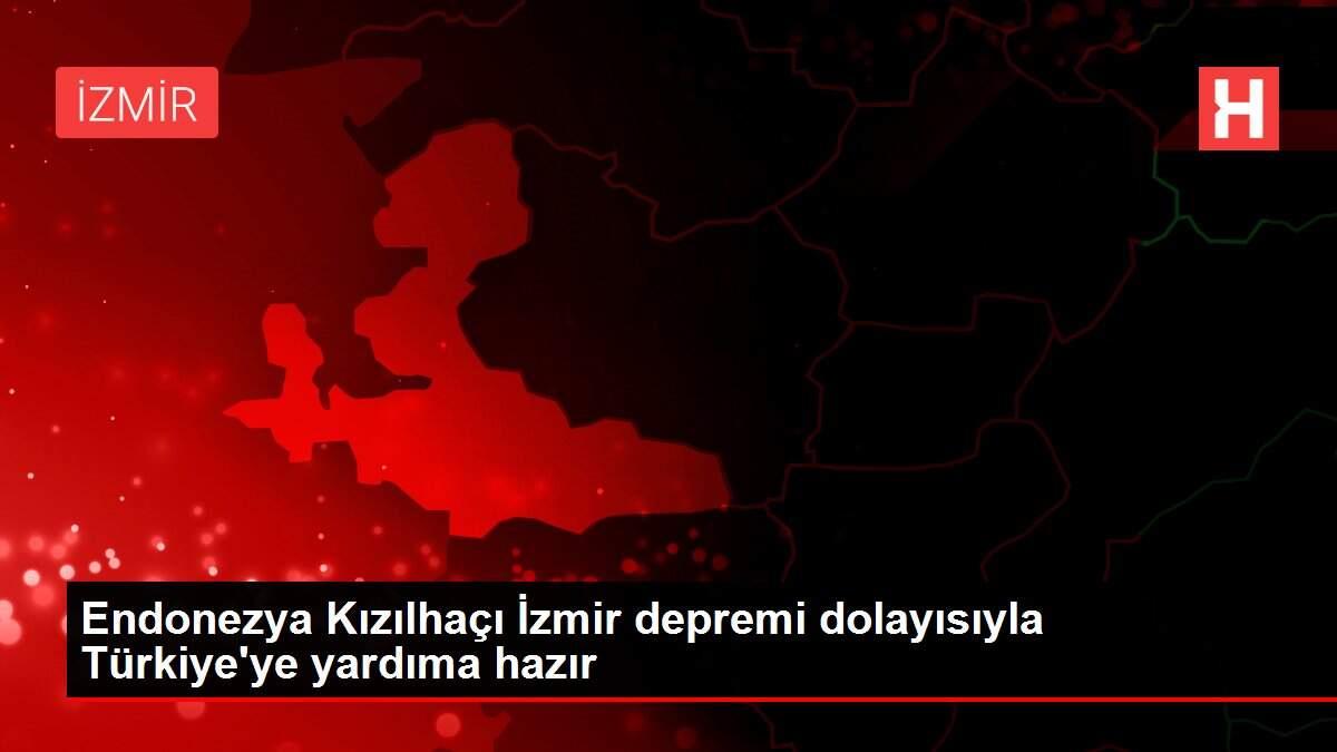 Endonezya Kızılhaçı İzmir depremi dolayısıyla Türkiye'ye yardıma hazır