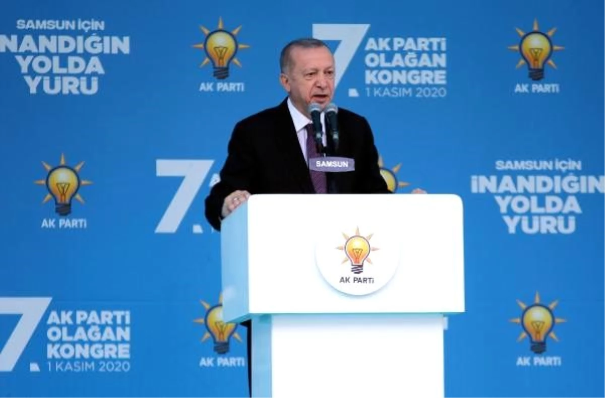 Cumhurbaşkanı ve AK Parti Genel Başkanı Erdoğan, partisinin Samsun 7. Olağan İl Kongresi\'nde konuştu: (3)