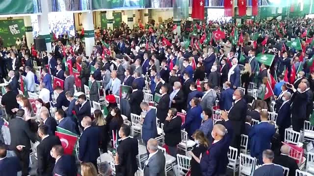 Gelecek Partisi Genel Başkanı Davutoğlu, partisinin olağan kongresinde konuştu