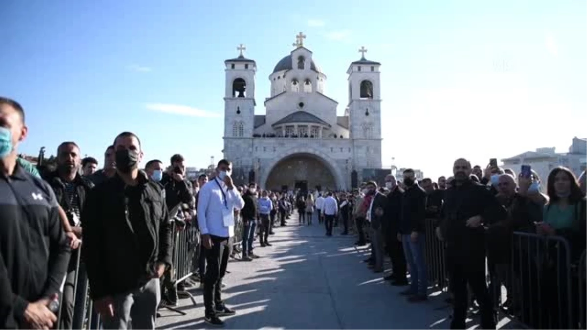 Karadağ Sırp Ortodoks Kilisesi Başpiskoposu Amfilohije düzenlenen törenle defnedildi