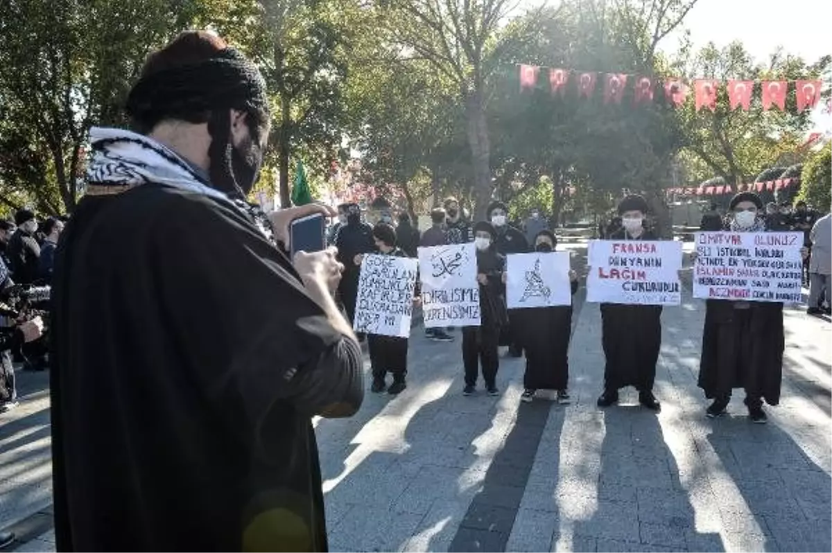 Saraçhane Parkı\'nda Fransa protestosu