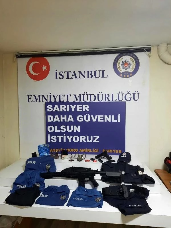 Sarıyer'de polis üniformalı dolandırıcı yakalandı