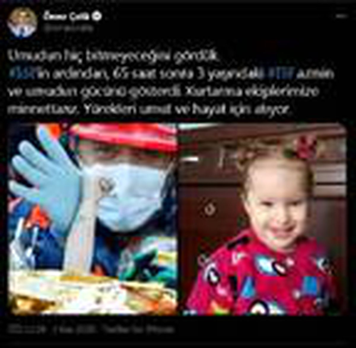 AK Partili Çelik: Elif azmin ve umudun gücünü gösterdi