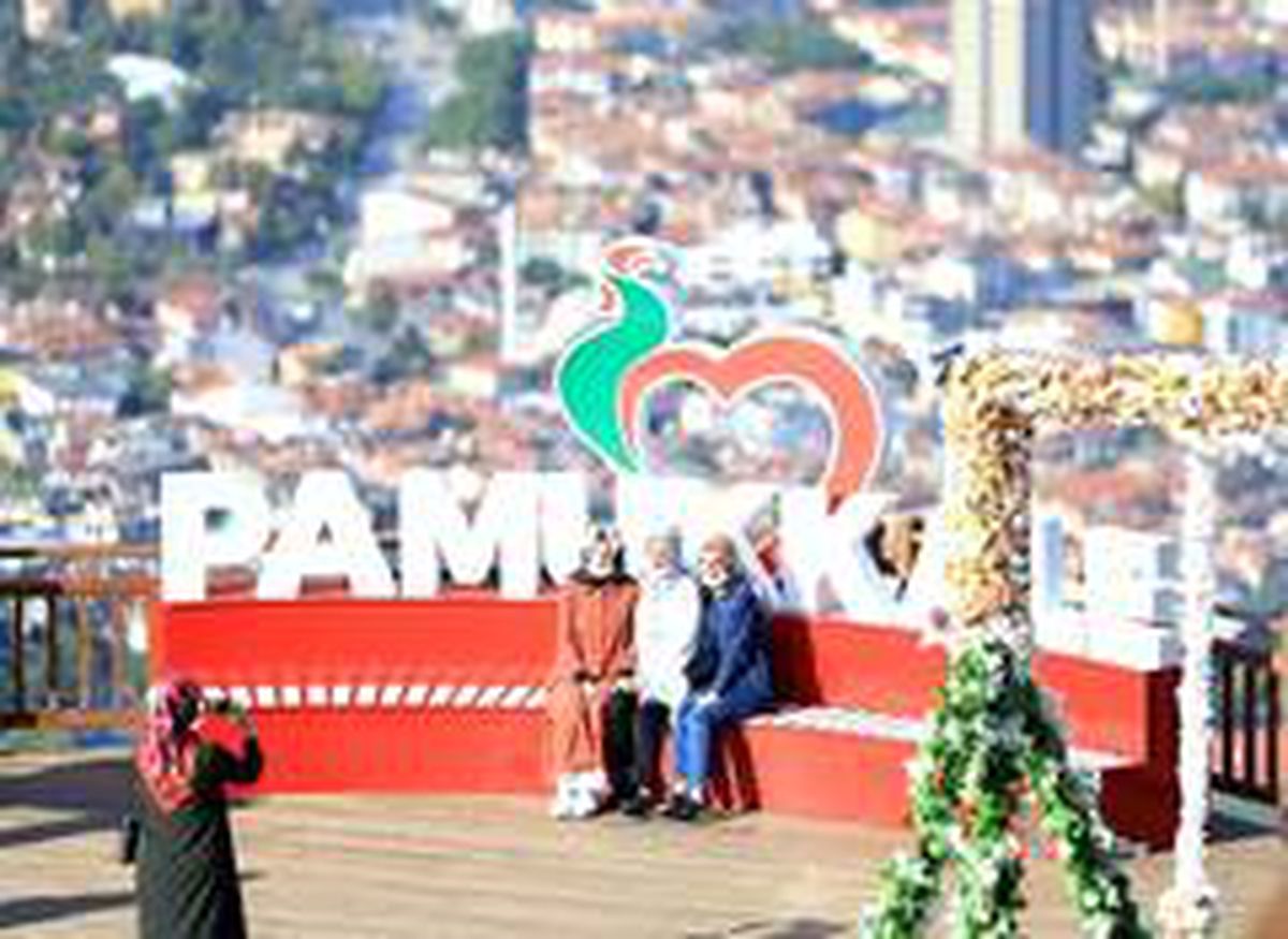 Denizli\'de yeni açılan seyir tepesine büyük ilgi