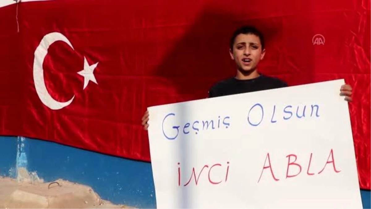 Suriyeli yetimler Türkiye\'ye geçmiş olsun dileğinde bulundu