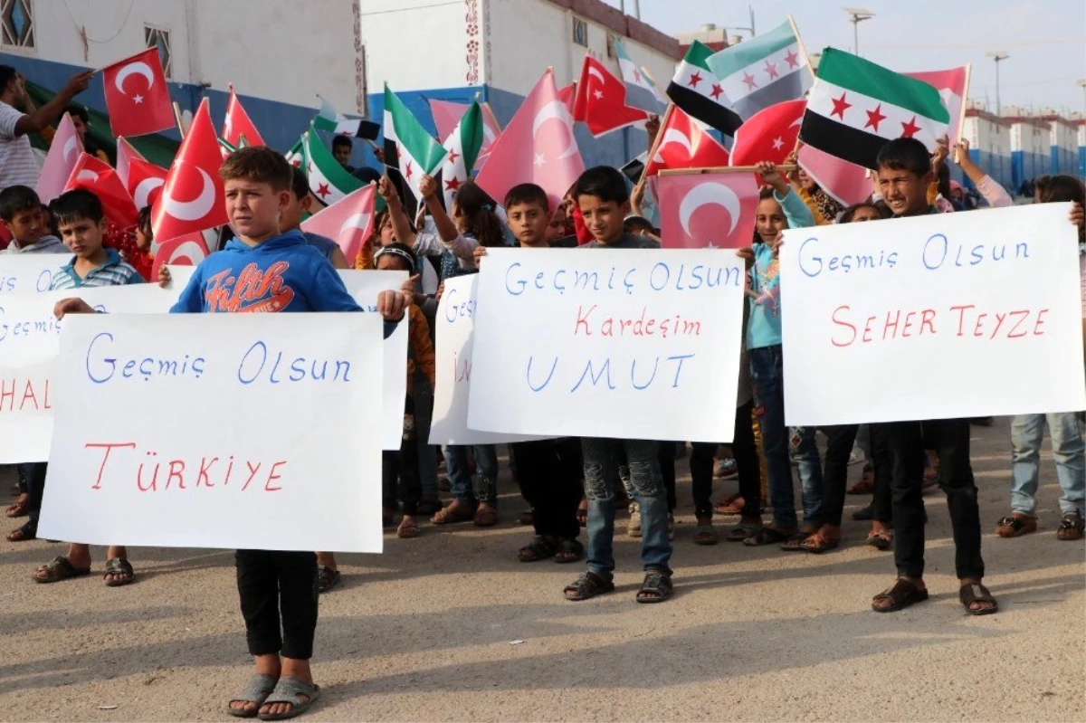 Suriyeli yetimlerden İzmir\'e \'geçmiş olsun\' mesajı
