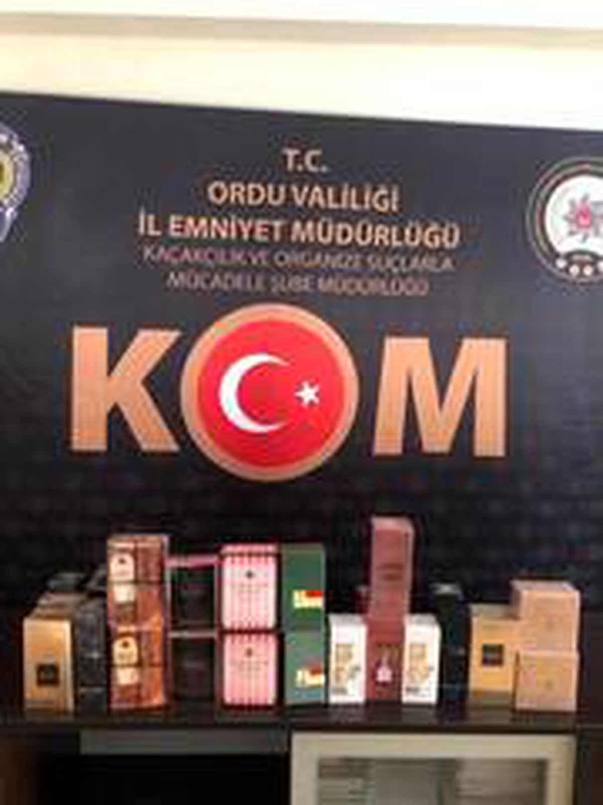 Ordu\'da kaçak parfüm ele geçti