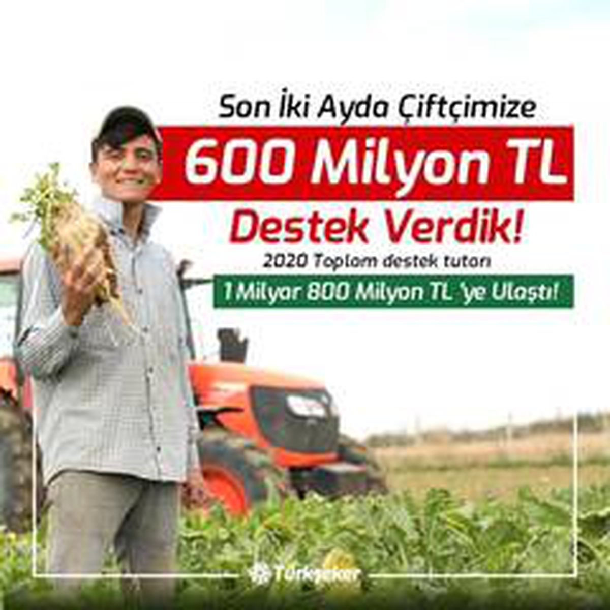 Türkşeker\'den çiftçilere 600 milyon lira destek