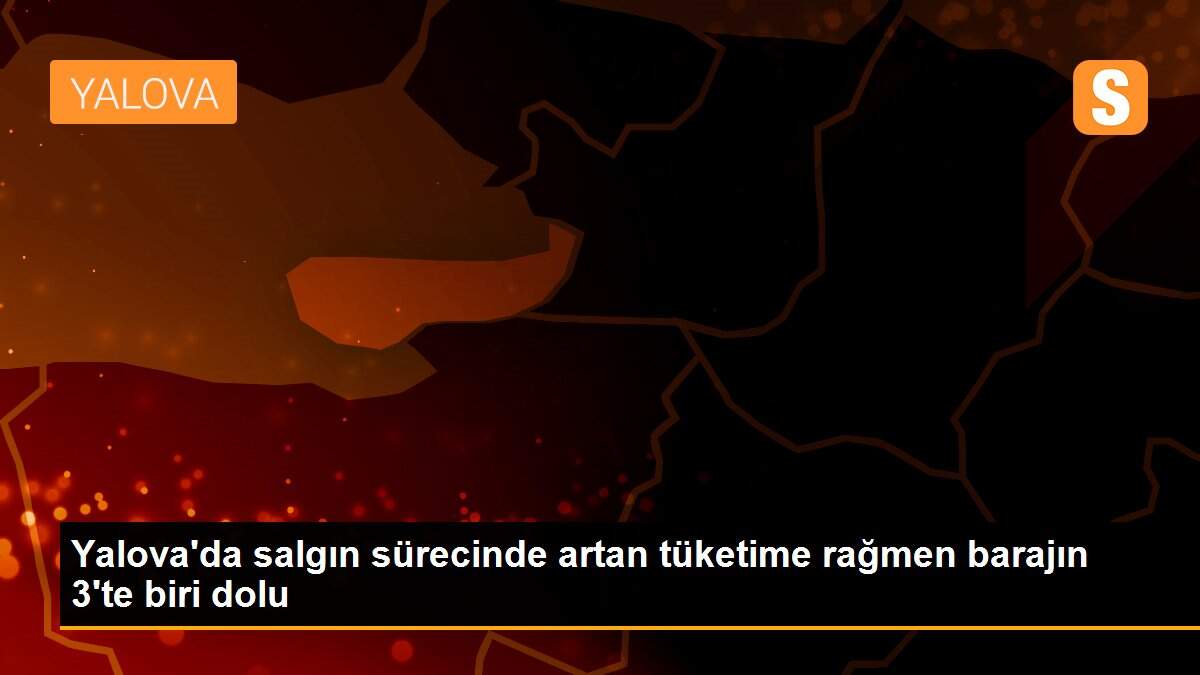 Son dakika haber... Yalova\'da salgın sürecinde artan tüketime rağmen barajın 3\'te biri dolu