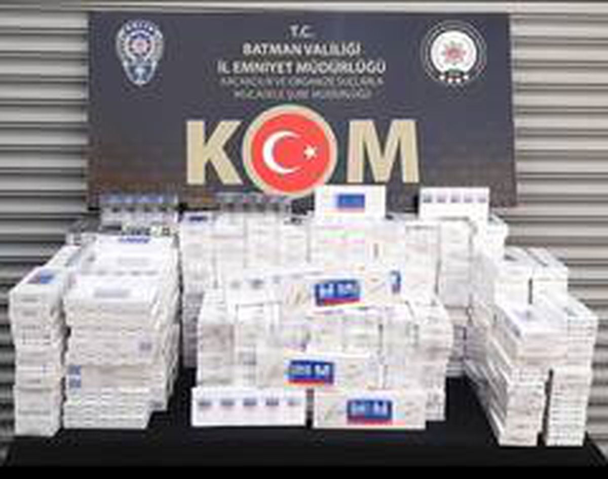 Batman\'da 4 bin paket kaçak sigara ele geçirildi